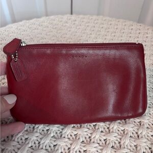 Vintage Coach Pouch, Red